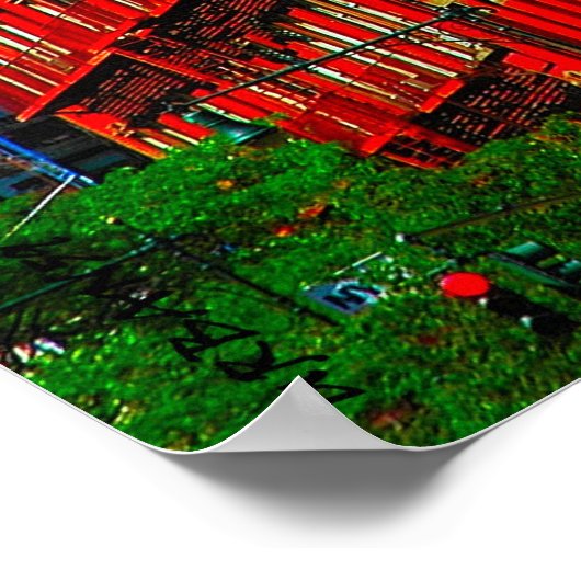 New York City "Columbus Ave" West Side Poster (Hoek)