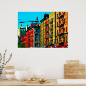 New York City "Columbus Ave" West Side Poster (Keuken)