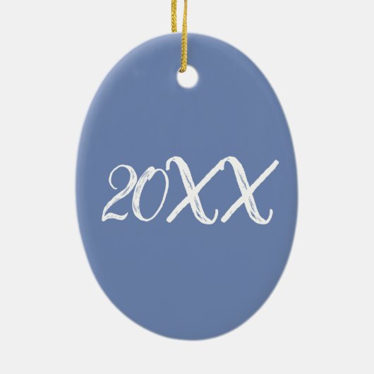 New York City Columbus Cirkel kerststaren NYC Keramisch Ornament (Achterkant)