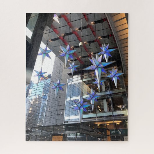 New York City Columbus Cirkel kerststaren NYC Legpuzzel (Verticaal)