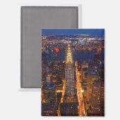 New York City - Crysler Building at night Magneet (Voorkant / Achterkant)