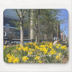 New York City Daffodils Columbus Circle NYC Spring Muismat