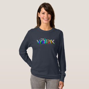 New York City   Dames Lange Mouwen T-shirt