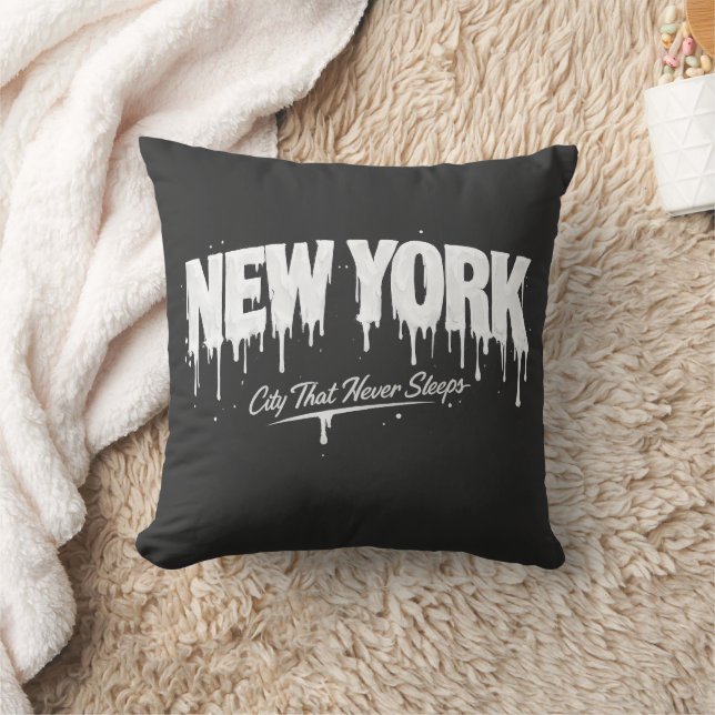 New York City Dat Nooit Slaapt Kussen (Deken)