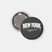 New York City Dat Nooit Slaapt Magneet (Voorkant / Achterkant)