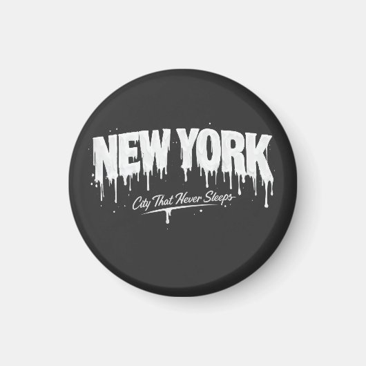 New York City Dat Nooit Slaapt Magneet (Voorkant)