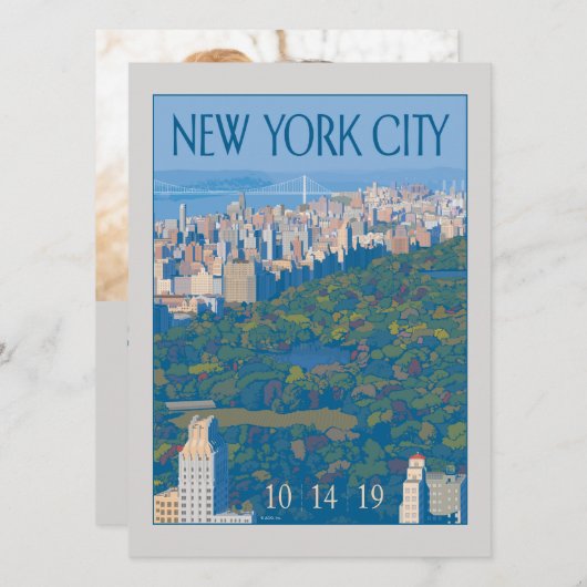 New York City | Datum opslaan - Foto Save The Date (Voorkant / Achterkant)