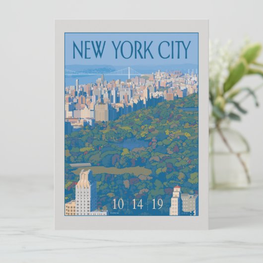 New York City | Datum opslaan - Foto Save The Date (Staand voorkant)