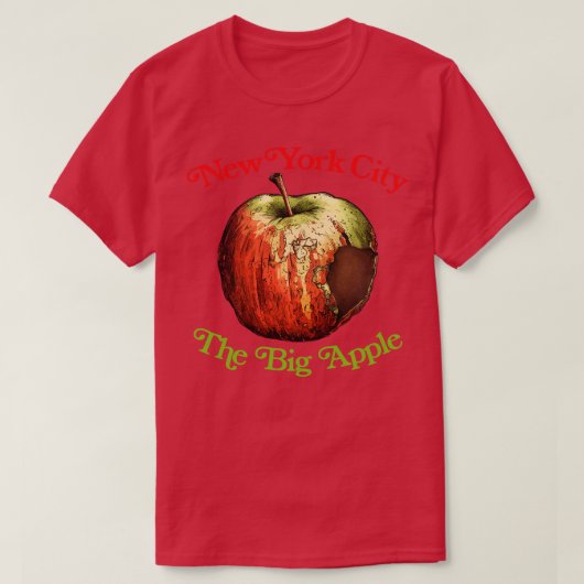 New York City De Grote Appel T-shirt (Design voorkant)