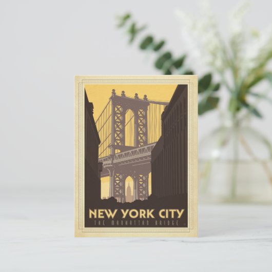 New York City | De Manhattan Bridge Briefkaart (Staand voorkant)