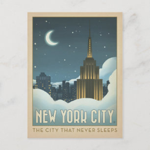 New York City   De stad die nooit slaapt Briefkaart