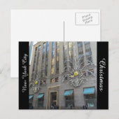 New York City Decorated for Christmas Postcard Feestdagenkaart (Voorkant / Achterkant)