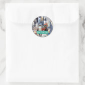 New York City decoratie item Ronde Sticker (Tas)
