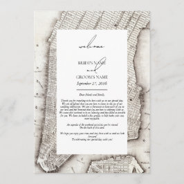 New York City Destination NYC Trouwroute Programmakaart