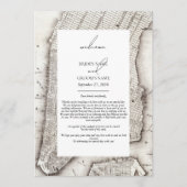 New York City Destination NYC Trouwroute Programmakaart (Voorkant)