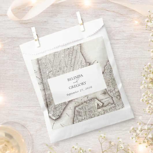 New York City Destination NYC Wedding Bedankzakje (Geknipt)