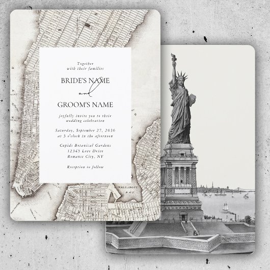 New York City Destination NYC Wedding Kaart