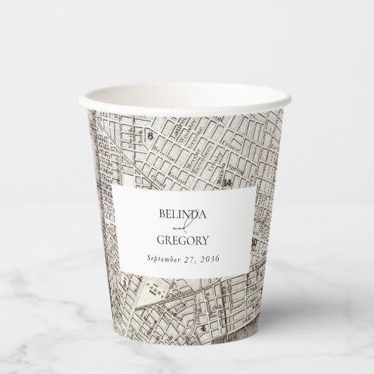 New York City Destination NYC Wedding Papieren Bekers (Voorkant)