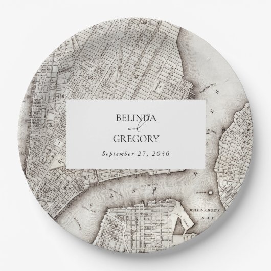 New York City Destination NYC Wedding Papieren Bordje (Voorkant)