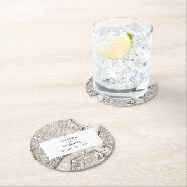New York City Destination NYC Wedding Ronde Kartonnen Onderzetter