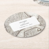 New York City Destination NYC Wedding Ronde Kartonnen Onderzetter (Gebogen)