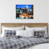 New York City door Sapio-bril Canvas Afdruk (Insitu (Slaapkamer))
