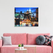 New York City door Sapio-bril Canvas Afdruk (Insitu (Woonkamer))