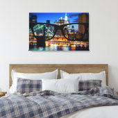 New York City door Sapio-bril Canvas Afdruk (Insitu (Slaapkamer))