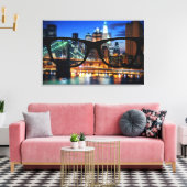 New York City door Sapio-bril Canvas Afdruk (Insitu (Woonkamer))