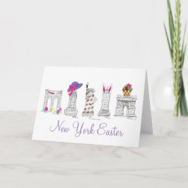 New York City Easter NYC Landmarks Architecture Feestdagen Kaart