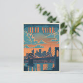 New York City - Een  genot Briefkaart (Staand voorkant)