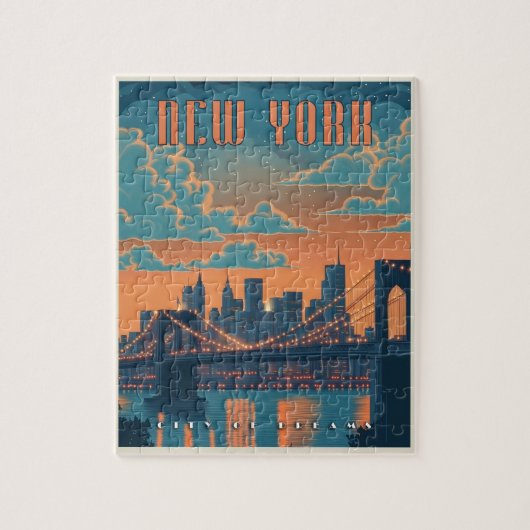 New York City - Een  genot Legpuzzel (Verticaal)