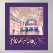New York City Ellis Island Museum Waterverf Poster (Voorkant)