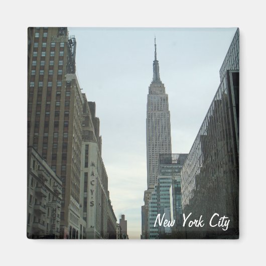 New York City Empire State Building Fotomagneet Magneet (Voorkant)