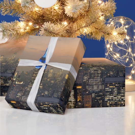 New York City Empire State Building Iconic Poster Cadeaupapier (Feestdagen)