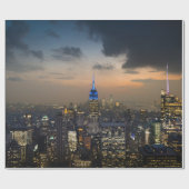 New York City Empire State Building Iconic Poster Cadeaupapier (Vlak)