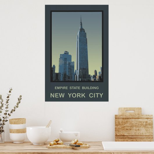 New York City Empire State Building Poster (Keuken)