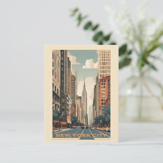  New York City Empire State Building Reizen Briefkaart (Staand voorkant)