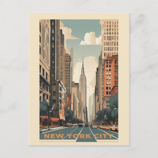  New York City Empire State Building Reizen Briefkaart (Voorkant)