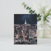 New York City | Empire State Building 's nachts Briefkaart (Staand voorkant)