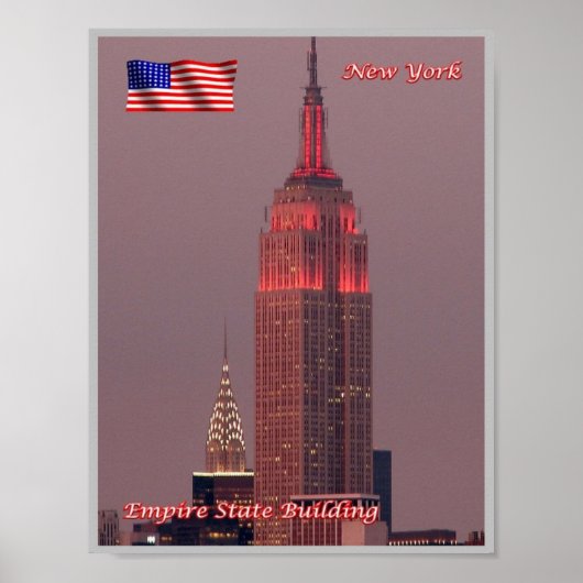 New York City - Empire State Building - VS - Poster (Voorkant)