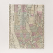  New York City en Brooklyn Kaart Legpuzzel (Verticaal)