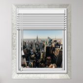 New York City Fake Window Uitzicht Poster (Voorkant)