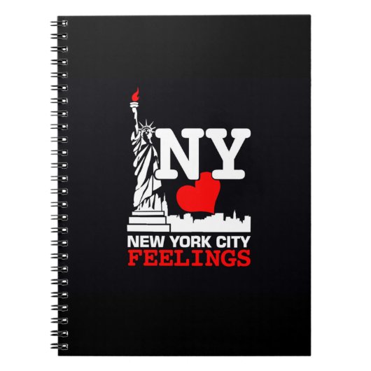 New York City Feelings Black notebook Notitieboek (Voorkant)