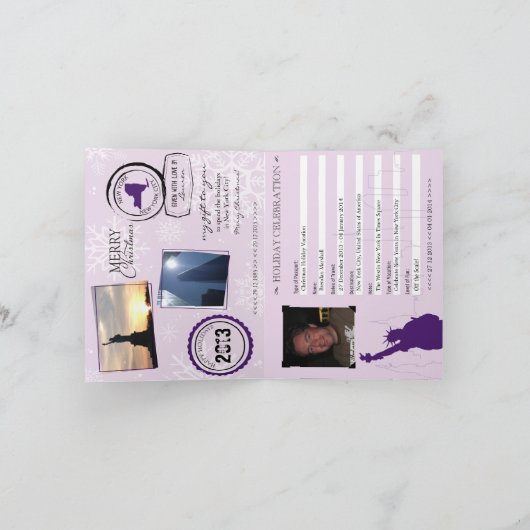 New York City Feestdagen Kaart (Binnen)