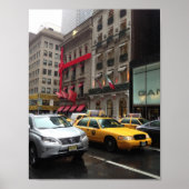 New York City Fifth Avenue Taxi Photography NYC Poster (Voorkant)