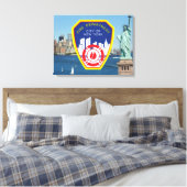 New York City Fire Department Canvas Afdruk (Insitu (Slaapkamer))