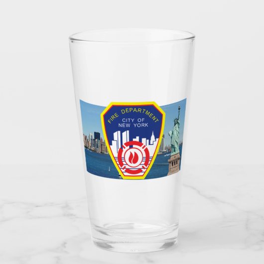 New York City Fire Department Glas (Voorkant)