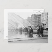 New York City Firemen, 1908 Briefkaart (Voorkant / Achterkant)