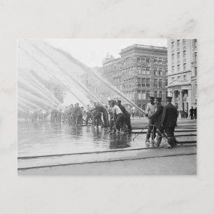 New York City Firemen, 1908 Briefkaart